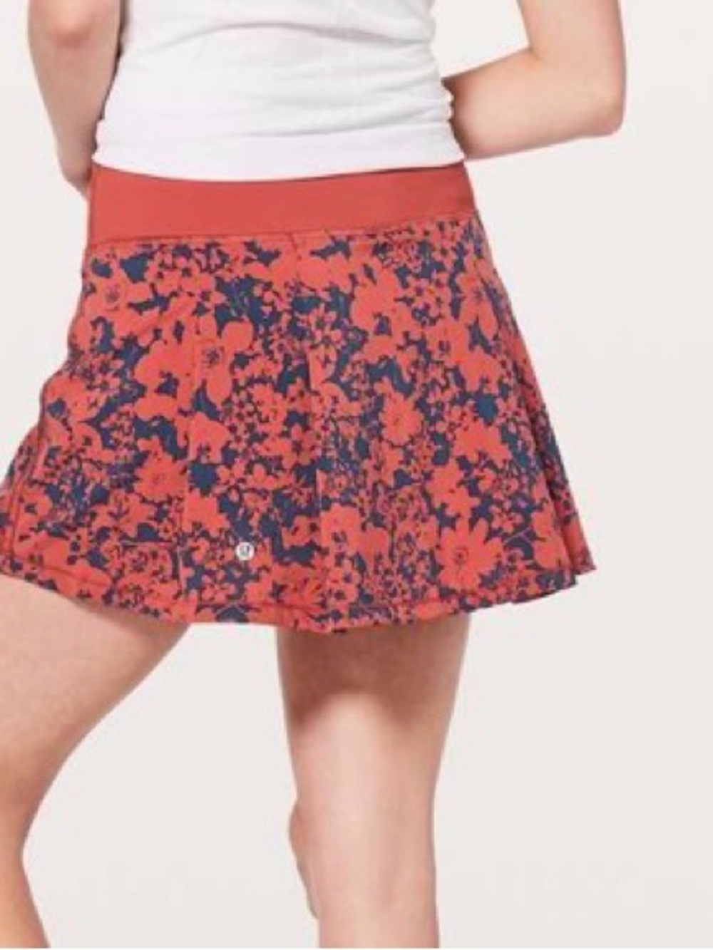 Lululemon | Pace Rival Skirt - Size 6 Tall- Efflorescent Dark Canyon/Onyx Blue